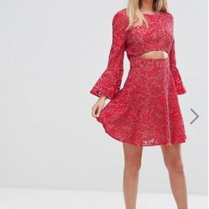 BCBG Cut Out Lace Dress